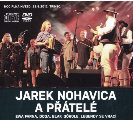 Nohavica Jaromír - A přátelé (2CD+DVD) audio CD album