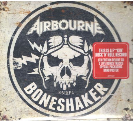 Airbourne - Boneshaker /limited edition deluxe/ 2 live bonus+band poster (CD) audio CD album