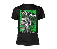 Exploited - Let's Start A War (Skull) (t-shirt)