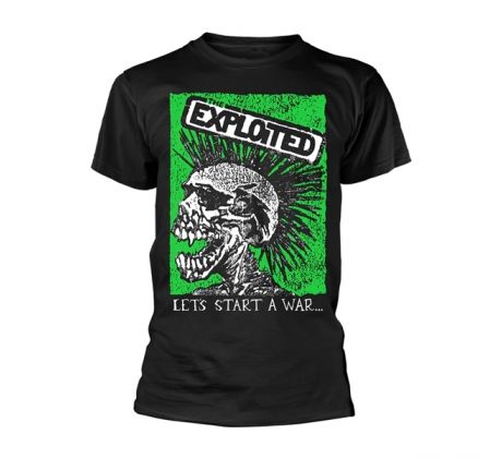 Exploited - Let's Start A War (Skull) (t-shirt)