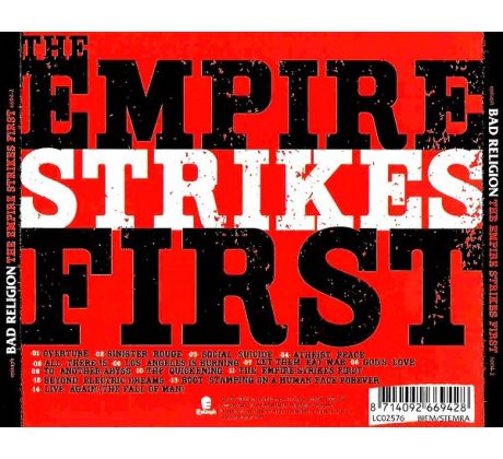 Bad Religion - The Empire Strikes First (CD) Audio CD album