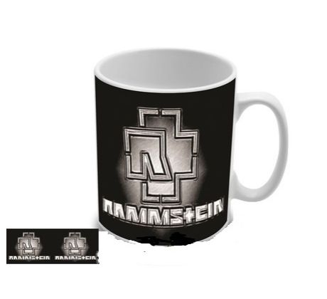 Rammstein - Grey Logo (mug/ hrnček) I CDAQUARIUS.COM Rock Shop