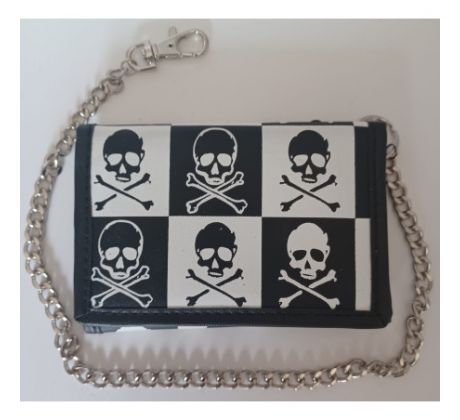 Wallet - Black/White - Skull (peňaženka)