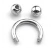 Body Piercing - Septum - Gulička 3mm - SILVER Podkovička I CDAQUARIUS.COM Rock Shop