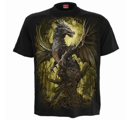 tričko Spiral Oak Dragon (men´s t-shirt) I Dark Goth Metal