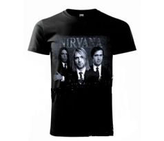 Nirvana - White/Black Motive (t-shirt)